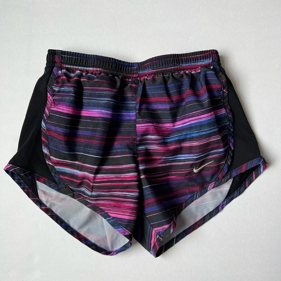 Nike Dri-Fit lined athletic shorts black/pink/purple size Small - Picture 1 of 4